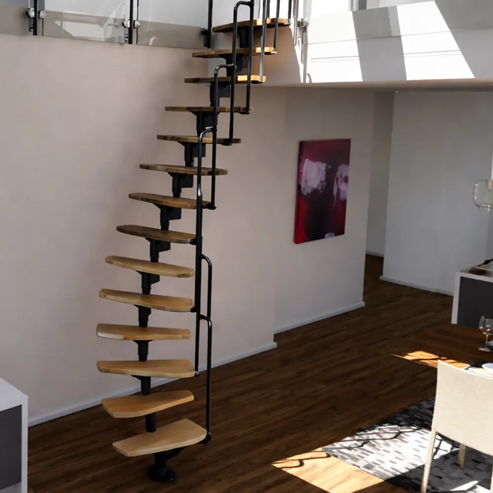Scara Scala economisitoare de spatiu cu trepte curbate - SCALUX